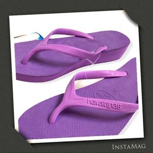 HAVIANAS High Light Lavender Wedge Flip Flops